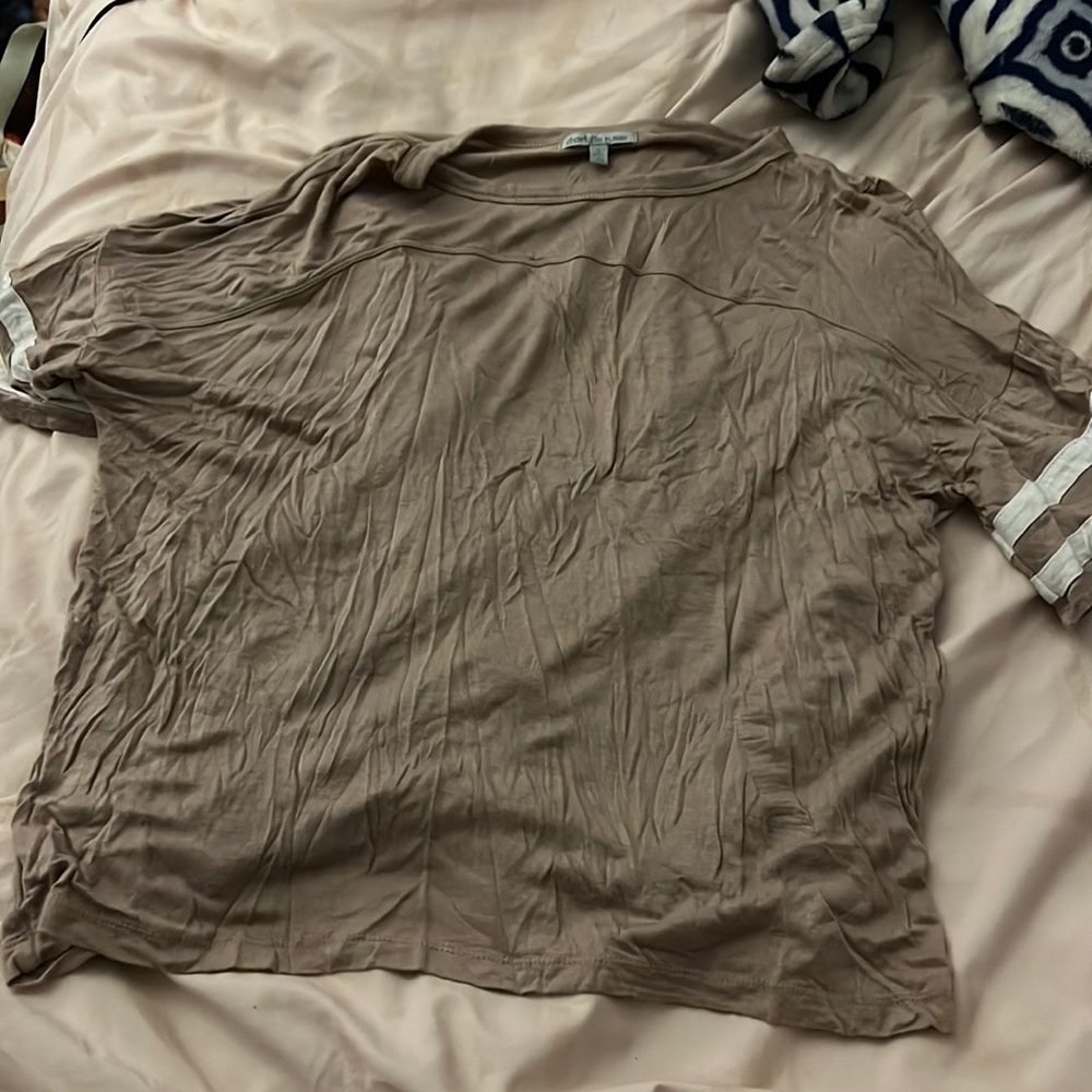 charlotte russe tan womens shirt size small